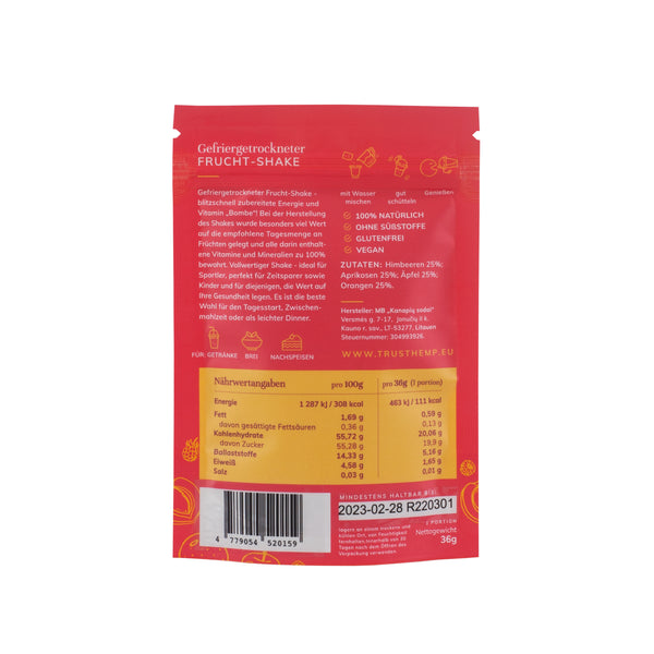 Gefriergetrockneter Himbeer-Frucht-Cocktail „Rigmarole“