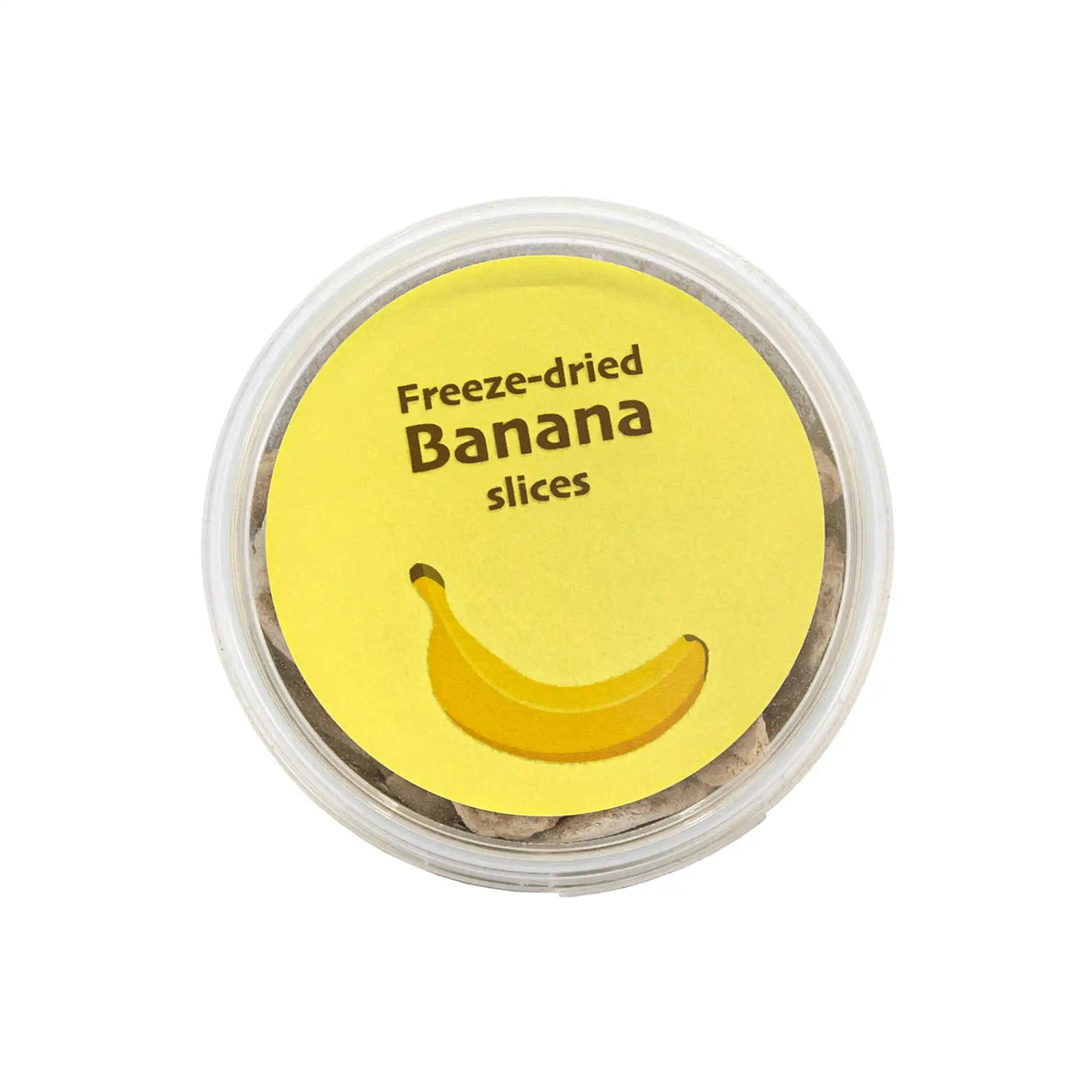 Ein Satz gefriergetrockneter Bananen